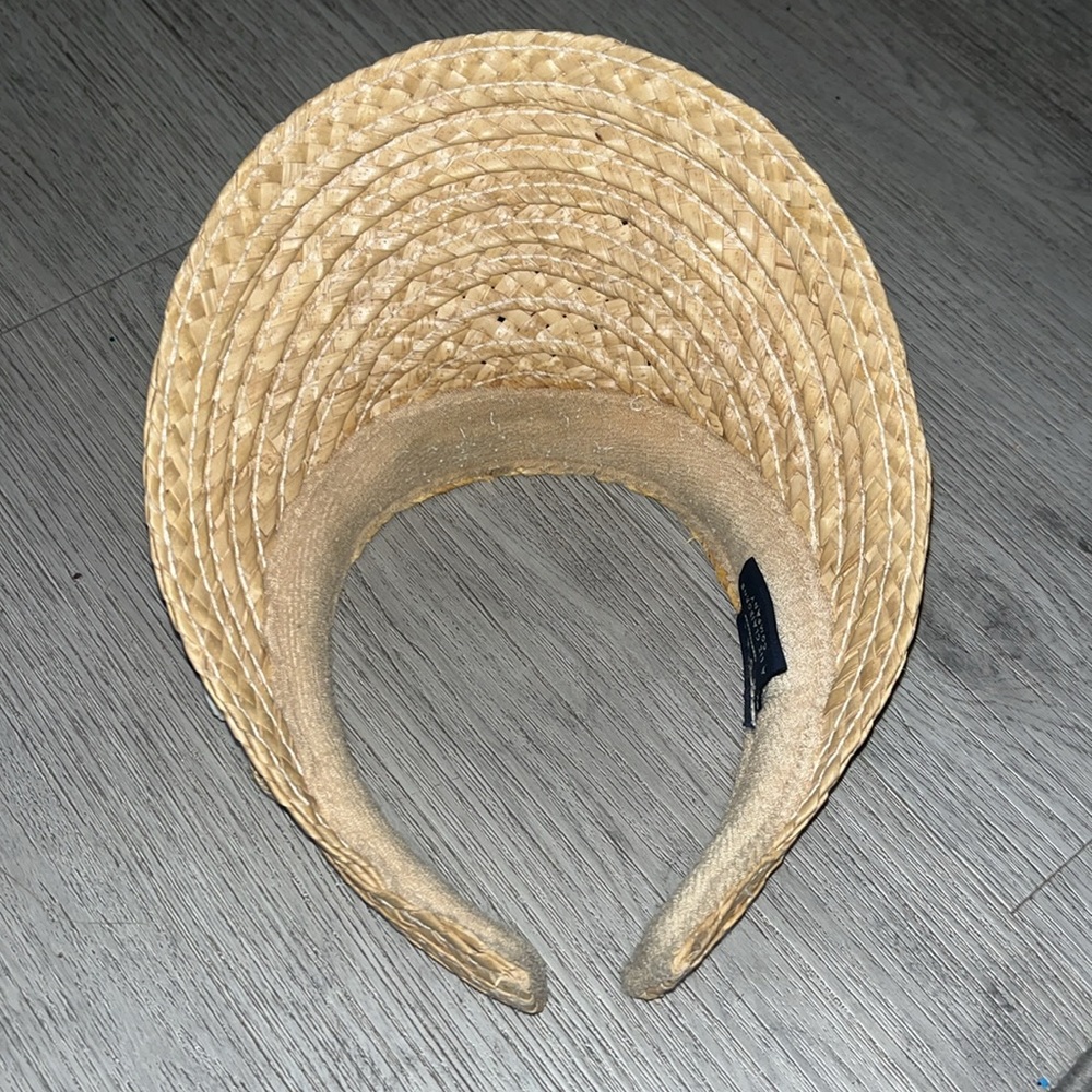 Vintage Straw Visor - image 4